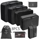thumbnail image 1 of Juego de bolsa de almacenamiento de viaje, juego de diez piezas, artículos de tocador, cosméticos, bolsa de almacenamiento de ropa, juego de bolsa de clasificación portátil de gran capacidad de viaje, 1 of 5