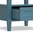 thumbnail image 2 of Simpli Home Warm Shaker Solid Wood 20 inch Wide Transitional End Table in Distressed Coastal Blue, 2 of 8