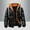 Black, variant on Blczomt Black Fall Jackets for Men Puffer Zip Up Down Jacket Warm Heavy Hooded Men's Coat XXXL