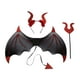 thumbnail image 3 of Conjunto de disfraces de Halloween Yinane Disfraz de diablo rojo 3 piezas, 3 of 8