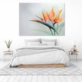 thumbnail image 3 of Mudket Framed Canvas Wall Art Orange Bird of Paradise Tropical Flower Prints Wall Decor Botanical Floral Canvas Print Ready to Hang for Living Room Bedroom Office Pictures - 12"L x 8"W, 3 of 10