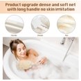 thumbnail image 4 of Shower Loofah Body & Back Scrubber Exfoliating Loofah luffa loofa Bath Brush On a Stick with Long Handle Back Brush, 4 of 6