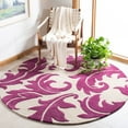thumbnail image 2 of SAFAVIEH Soho Blair Floral Wool Area Rug, Purple/Beige, 2' x 3', 2 of 7
