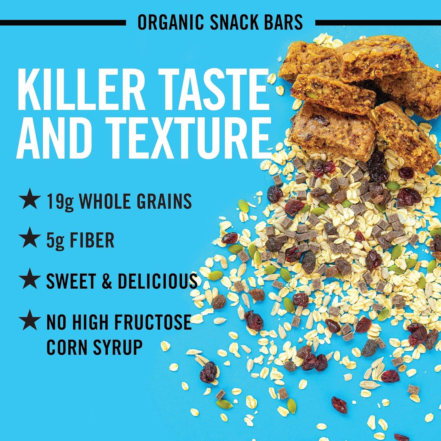Dave's Killer Bread Trail Mix Crumble Organic Snack Bars, 4 Individually Wrapped Snack Bars (Pack of 3)