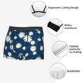 thumbnail image 5 of Wukai Daisies Flowers Print Men’s Underwear Breathable Boxer Briefs,&nbsp;Moisture Wicking & Breathable-Medium, 5 of 7