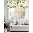 thumbnail image 5 of Country Lemon Valances for Windows, Rod Pocket Kitchen Valance Curtains - Soft & Washable Small Window Treatment for Living Room,&nbsp;Bathroom, Yellow Green , 42x12 Inch, 1 Panel, 5 of 9
