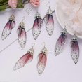thumbnail image 4 of UBIUO Butterfly Wing Drop Dangle Earrings Gold Plated Crystal Rhinestone for women girls wedding Jewelry, 4 of 4