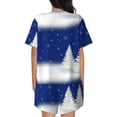 thumbnail image 3 of Picia Christmas Fir Tree Pajamas Sets for Women Soft Short-Sleeved Pjs with Lounge Shorts Two Piece Sleepwear-Medium, 3 of 9
