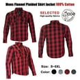 thumbnail image 2 of Dream Apparel Men's Long Sleeve Casual Shirt Armored Buffalo Plaid Flannel Shirt 100 % Cotton, 2 of 6