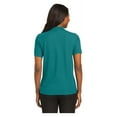 thumbnail image 2 of Port Authority Women's Short Sleeve Silk Touch Classic Polo Shirt Teal Green 3X-Large, 2 of 4