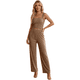thumbnail image 1 of Conjunto Moderno 2 Piezas, Top de Tirantes y Pantalón Acampanado, Look Sofisticado Y Casual para Mujer, 1 of 5