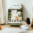 thumbnail image 4 of Robud Kids Bookshelf, Wooden Book Shelf with Stability & Sturdiness, 5-Tier Montessori Bookshelf for Kids with Ideal Size, Book Shelf for Kids Rooms, Nursery, Playrooms,Green, 4 of 12