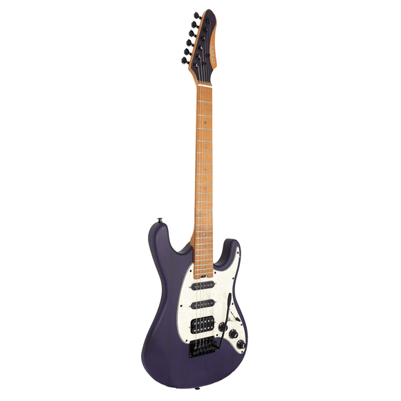 Guitarra Eléctrica 6 Cuerdas Mars Stratocaster Thru Purple
