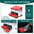 thumbnail image 4 of 2 Chicken Coop Nesting Boxes for Laying Eggs - Cleanable, Galvanized Stainless Steel Hen Nesting Boxes with Pull Out Roosting Boxes and Chick Perch, 4 of 4