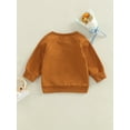 thumbnail image 4 of Arvbitana Toddler Baby Boys Girls Casual Sweatshirt Long Sleeve Letter Print Pullover Tops 0M 6M 12M 18M 24M 2T 3T Infant Spring Autumn Loose Clothes, 4 of 7