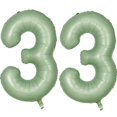 thumbnail image 1 of Globo LVMOQIQIU, 40 cm, verde, número 33, para decoración de fiestas, 1 of 6