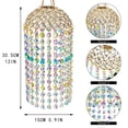 thumbnail image 3 of Crystal Suncatcher Hanging Prism Wind Chime, Colorful Glass Bead Window Sun Catcher with Rainbow Light Reflection, Decorative Crystal Pendant for Window Garden Balcony Home Decor Mothers Day Gift, 3 of 8