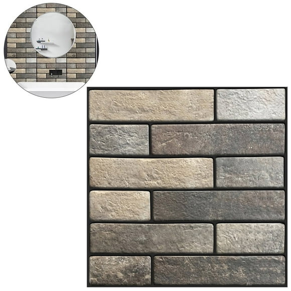 3 D Wall Stickers Marble Wall Tile Peel and Stick Vinyl Floor Tile Brick Wallpaper