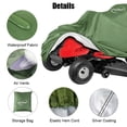 thumbnail image 4 of 420D Riding Lawn Mower Cover,Tractor Cover Fits Decks up to 54",Covers Against Water, UV, Dust, Dirt, Wind for Outdoor, 4 of 9
