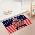 thumbnail image 5 of Clearance!XEOVHV Patriotic Door Mat, 4th of July Truck Midget Flag Stripes Mat Non-Slip Independence Day Entrance Door Rugs for Indoor Outdoor Home Bathroom Decor, 16 x 24 Inch, 5 of 8