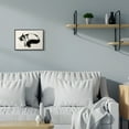 thumbnail image 2 of Stupell Industries Relaxed Pet Cat Bushy Black Tail Black Framed by Grace Popp, 2 of 5