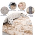 thumbnail image 3 of ANMINY Area Rug Luxury Shaggy Soft Plush Bedside Rug Indoor Non-Slip Shaggy Carpet Floor Rugs Tie-Dyed Khaki, 3 of 5