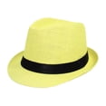 thumbnail image 1 of Sombrero de paja unisex de ala corta: sombrero informal y transpirable para el verano, 1 of 2