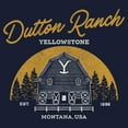 thumbnail image 2 of Junior's Yellowstone Dutton Ranch Montana USA Landscape Cowl Neck Sweatshirt, 2 of 4