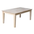 thumbnail image 4 of International Concepts Whitewood Tall Shaker Unfinished Coffee Table, 4 of 7