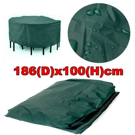 Furniture Cover Round Outdoor Home Garden Protect Patio Table Chair Green 73