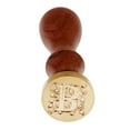 thumbnail image 2 of GUOOL 1x Letter Stamp Seal Sealing Wooden Handle for Envelope as described, 2 of 9