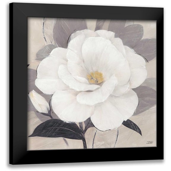 Stoyanov, Ivo 12x12 Black Modern Framed Museum Art Print Titled - Unfolding Blossoms Detail 2