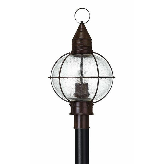 4 Light Large Outdoor Post Top or Pier Mount Lantern Traditional-Coastal Style 13.75 inch Wide By 23.75 inch High-Sienna Bronze Finish Bailey Street