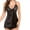 Black, variant on Elvqul Nightgowns for Women Plus Size Sleeveless Halter Black Silk Camisole Sleep Dresses
