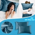 thumbnail image 2 of Dsscvnef 2PCS Standard Size (20x26 inches) Satin Pillow Covers with Envelope Closure, 2 of 7
