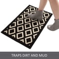 thumbnail image 3 of Indoor Door Mat (Black Kite) Front Door Rug, 20"x 32" Anti Slip Checkered Geometric Pattern Welcome Mat Indoor, Absorbent Thin Door Rugs Inside Door Mats for Entryway, 3 of 5