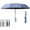 blue, variant on Creative Ring Buckle Windproof Reinforced Umbrella, Compact Automatic Travel Canopy, Portable Folding Rain Shade with Hook Handle for Commute
