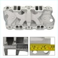 thumbnail image 5 of FGJQEFG Small Block Chevy SBC 305 327 350 400 1957-1986 Intake Manifold Dual Plane Aluminum, 5 of 6