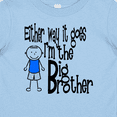 thumbnail image 4 of Inktastic Either Way It Goes, I'm the Big Brother Boys Baby T-Shirt, 4 of 5