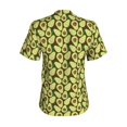 thumbnail image 3 of Uemuo Avocado Printed Women's Classic V-Neck T-Shirt - Soft, Breathable, Moisture-Wicking, Perfect for Casual, Office, Travel, and Everyday Wear-Small, 3 of 5