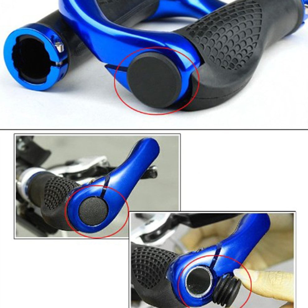 Gusti Leather Genuine Leather Handlebar Grip Bike Leather Handle Handles Brown Leather Silver Metal Ring - Nairo Q
