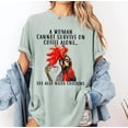 thumbnail image 2 of Funny Chicken Mom Shirt, Coffee Lover Gift, Farm Humor Tee, 2 of 4