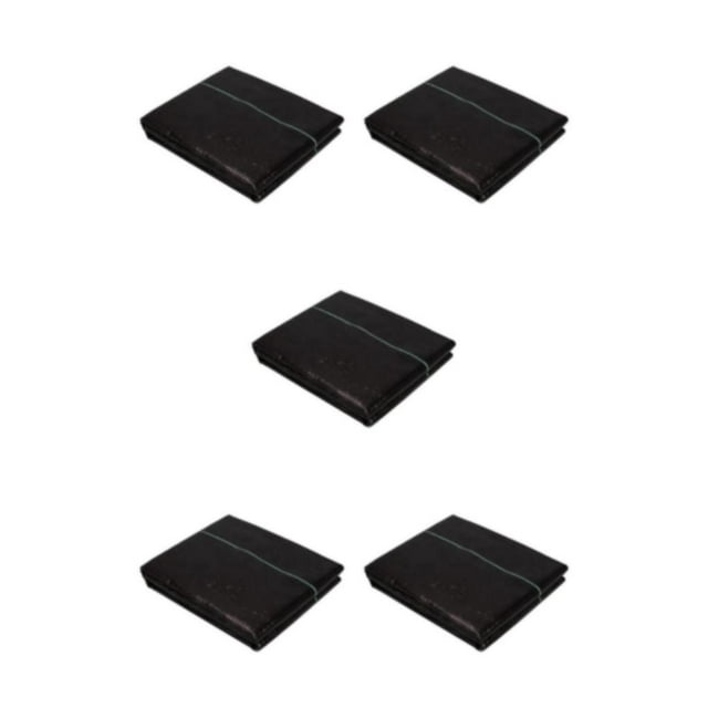 Maytalsory for Ultra-Durable Barrier Landscape Fabric with Reinforced Grid Strips Black 1.5x3meter 5Set