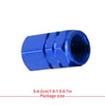 thumbnail image 5 of Linyer 4 Pieces Decorative Tire Caps Convenient Sturdy Tires Valves Cover Simple Tire Plug Covers Modifying Accessory for Modification Blue, 5 of 6