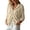 Khaki, variant on Women's Soft Knit Casual Jacket Drawstring Hooded Button Pocket Rib Cuff Lightweight Cardigan