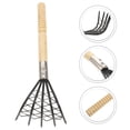 thumbnail image 4 of WHAMVOX Rake Black Stainless Steel 1Pcs 15x4.3in, 4 of 8