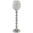 thumbnail image 2 of 5" x 5" x 18" Silver/Crystal - Tall Candleholder, 2 of 2