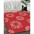 thumbnail image 2 of Ahgly Company Indoor Square Patterned Valentine Red Area Rugs, 7' Square, 2 of 6