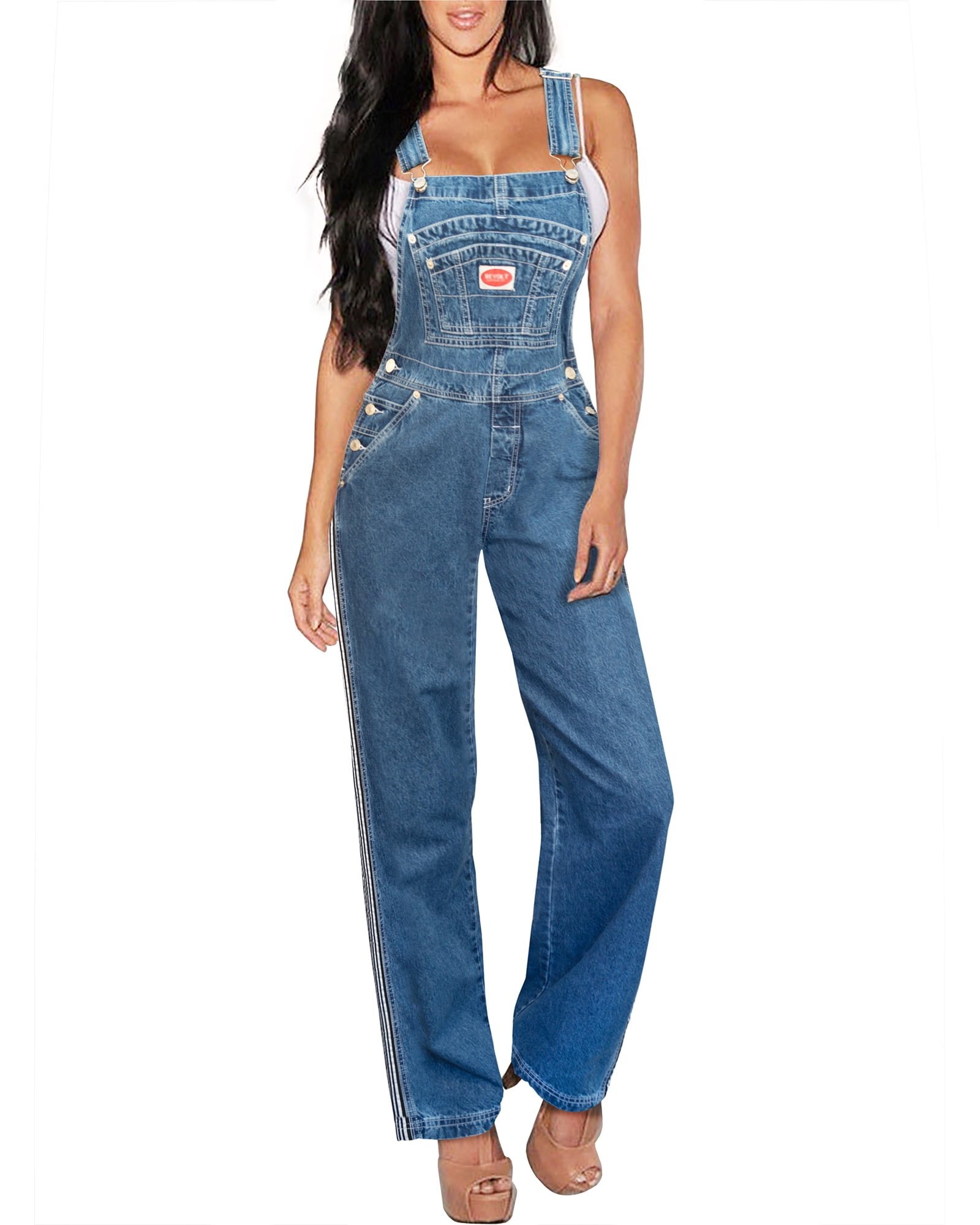 Stretch Denim Overalls - Walmart 