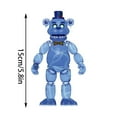 thumbnail image 3 of Five Nights at Freddy's FNAF-6" Articulated Action Figure Toy Bonnie Foxy Fazbear Freddy Security Breach Series Pvc Doll FNAF-for Kid Christmas Birthday Gift, 3 of 5
